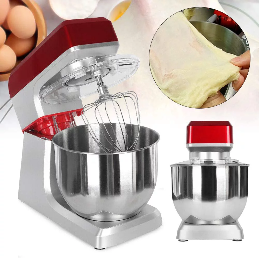 7L Stand Mixer 6-Speed Electric Food Mixer Dough Mixer Egg Beater Silver