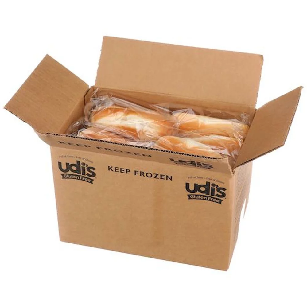 Udis Gluten Free Classic Individually Wrapped Hot Dog Bun, 2.4 Ounce -- 24 per case