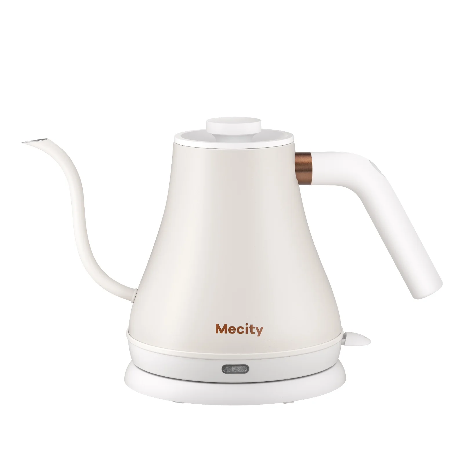 Mecity Electric Kettle Gooseneck Water Kettle Stainless Steel Tea Kettle Water Boiler Fast Heating, Auto Shut Off, 0.8 L, 1000W, White