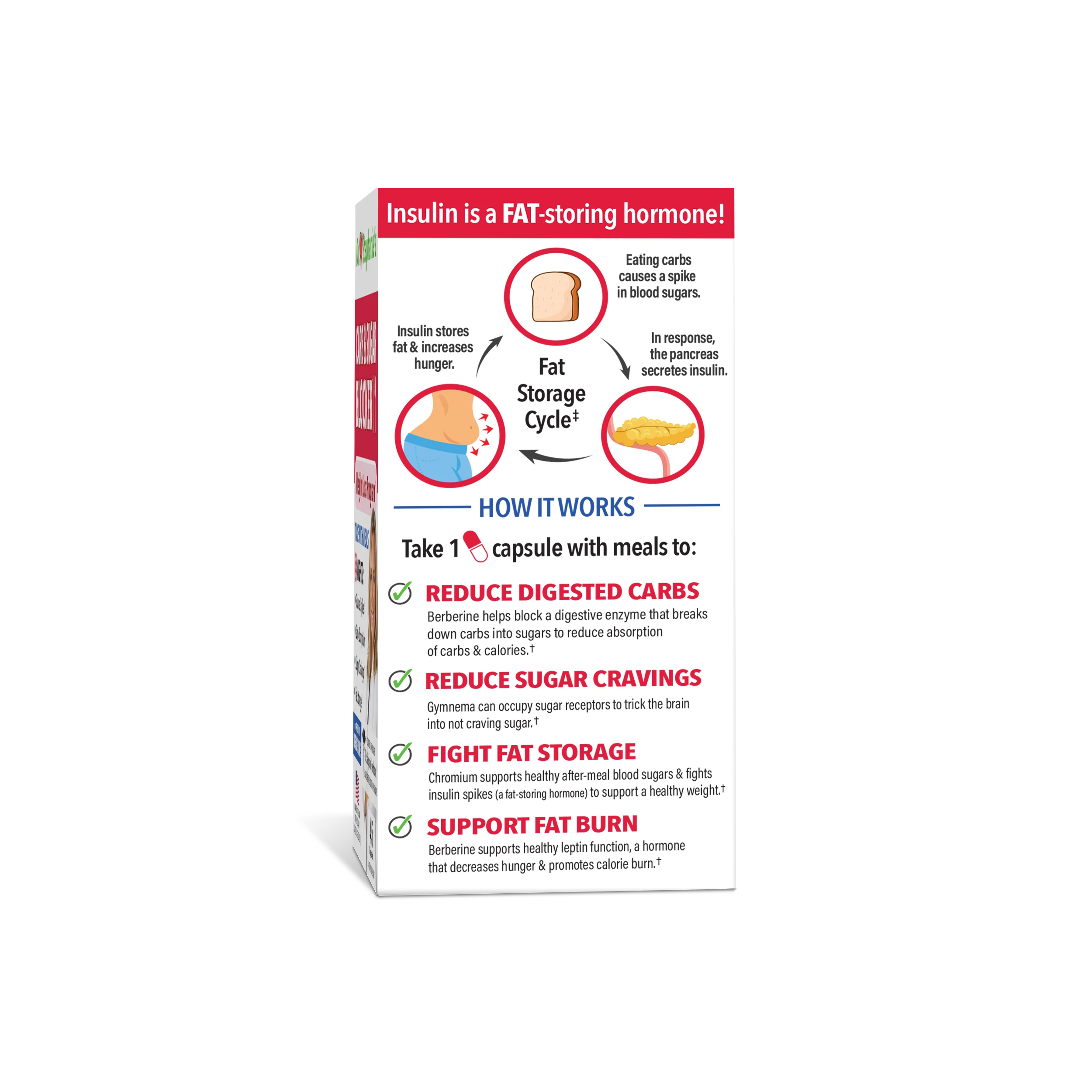 Dr Stephanie's Carb & Sugar Blocker, Weight Management & Blood Sugar Health Supplement - Chromium & Berberine