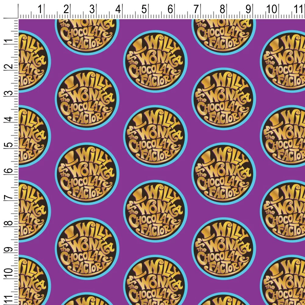 Willy Wonka and the Chocolate Factory Logo Premium Roll Gift Wrap Wrapping Paper
