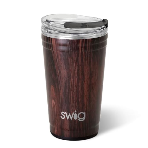 Swig Life 32oz Insulated Tumbler, Travel Coffee Tumbler with Lid, Cup Holder Friendly, Stainless Steel Travel Coffee Mug, Glitter Tumbler, Glitter Gifts (Confetti)