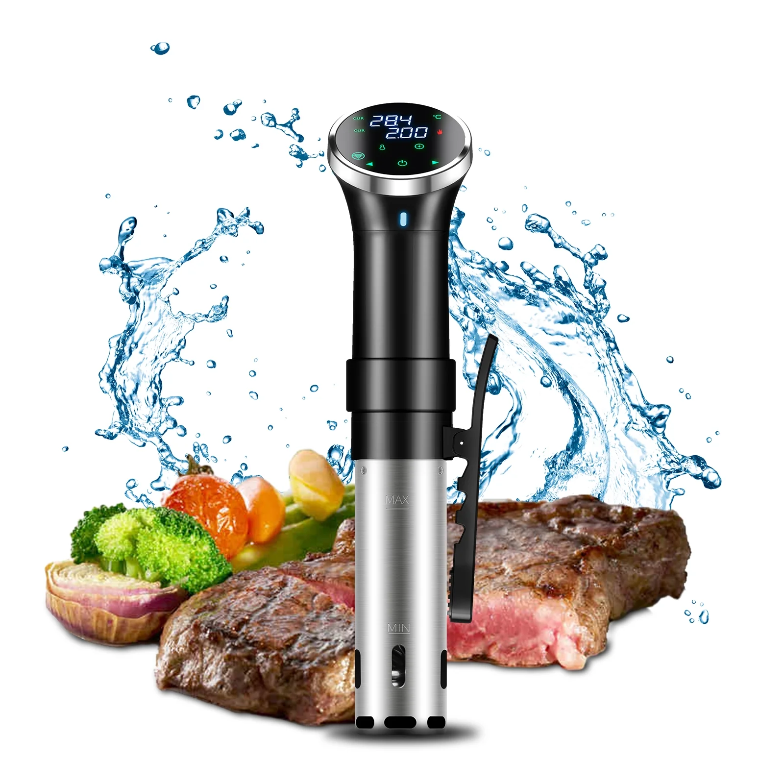 Pinnaco WiFi Sous Cooker Machine Immersion Circulator Precision Cooking Appliance for Accurate Temperature and Time Control in Your Kitchen