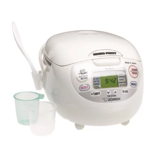 Zojirushi NS-ZCC10 Neuro Fuzzy Rice Cooker,Warmer with 9.5inch Rice Washing Bowl