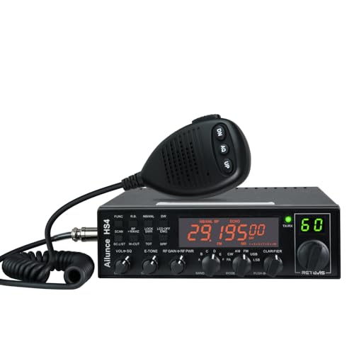 Retevis Ailunce HS4 10 Meter Radio, High Power SSB Ham Radio Base Station, CW/SSB/AM/FM/PA Mode, Noise Reduction, Dual Watch, SWR Protection, Amateur Mobile Radio Transceiver for Emergency Response