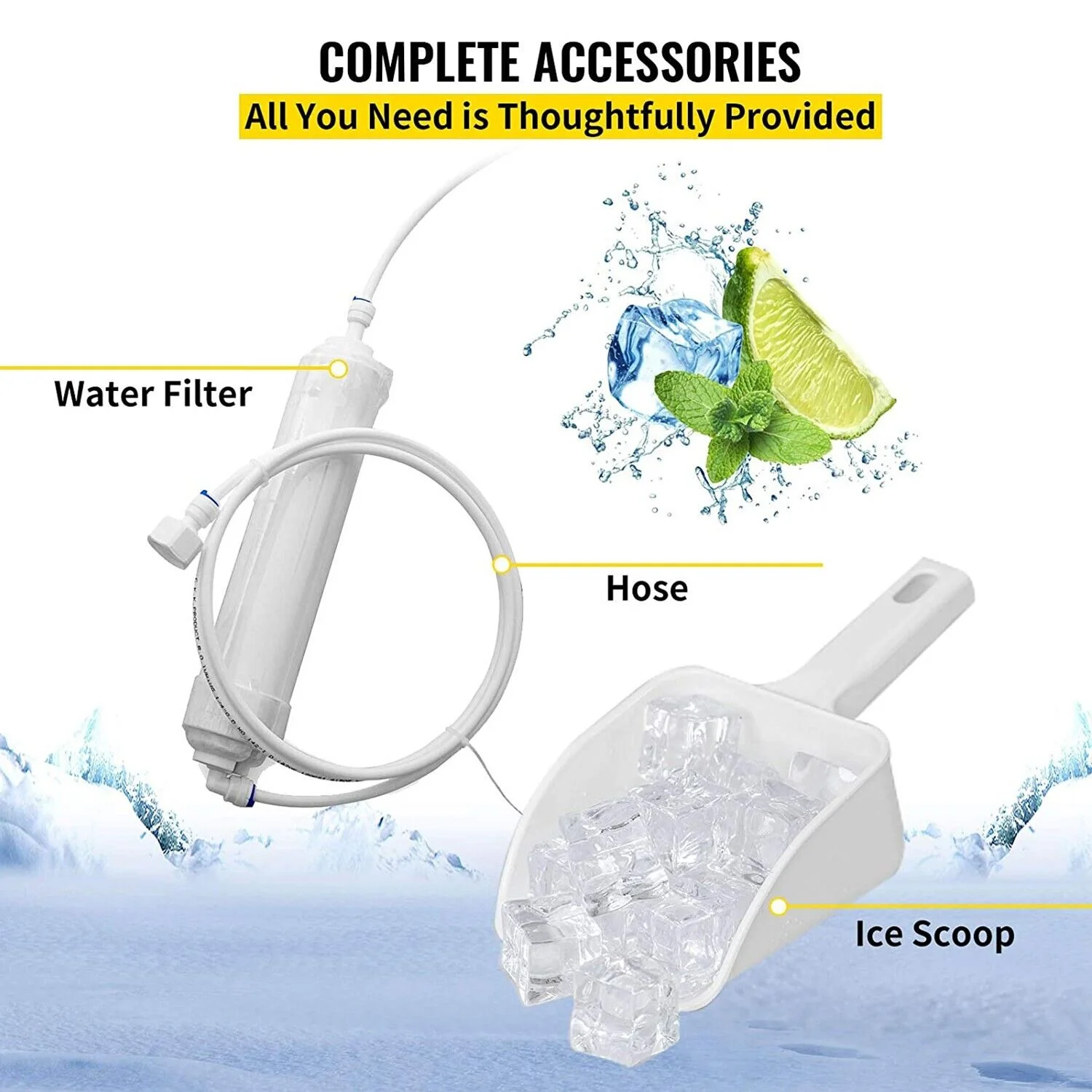 Commercial Ice Maker 150lb Stainless Steel Bar Restaurant Built-in Cube Machine