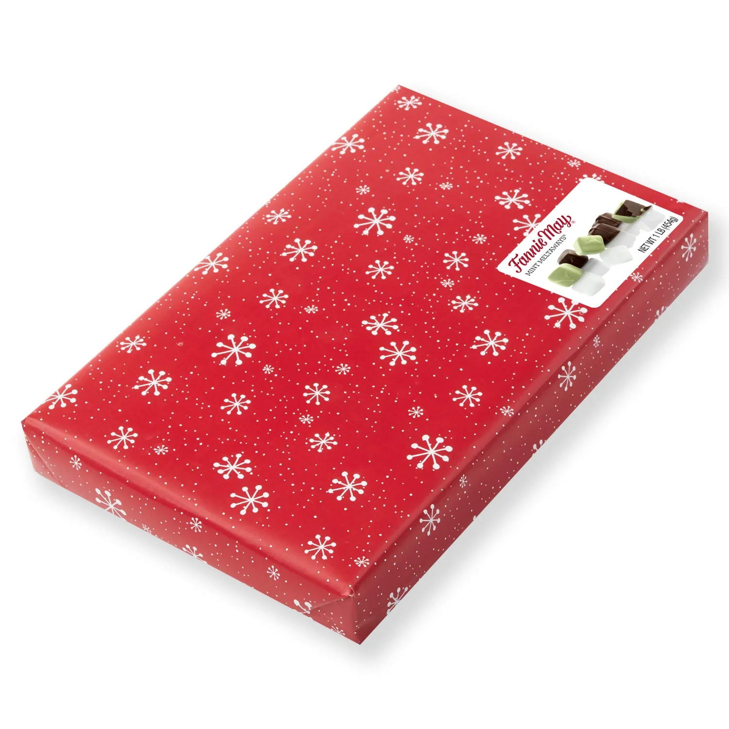 Holiday Wrap Mint Meltaways, Milk Chocolate And Pastel Candy With A Mint Chocolate Center, Christmas Candy Gift Box, 1 Lb