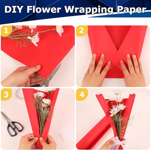 Vanhench Black Wrapping Paper, 17.5