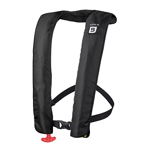 BLUESTORM Cirro 26 Automatic/Manual Inflatable Life Jacket PFD for Adults (Apex Black) | US Coast Guard (USCG) Approved Self Inflating Life Vest Preserver