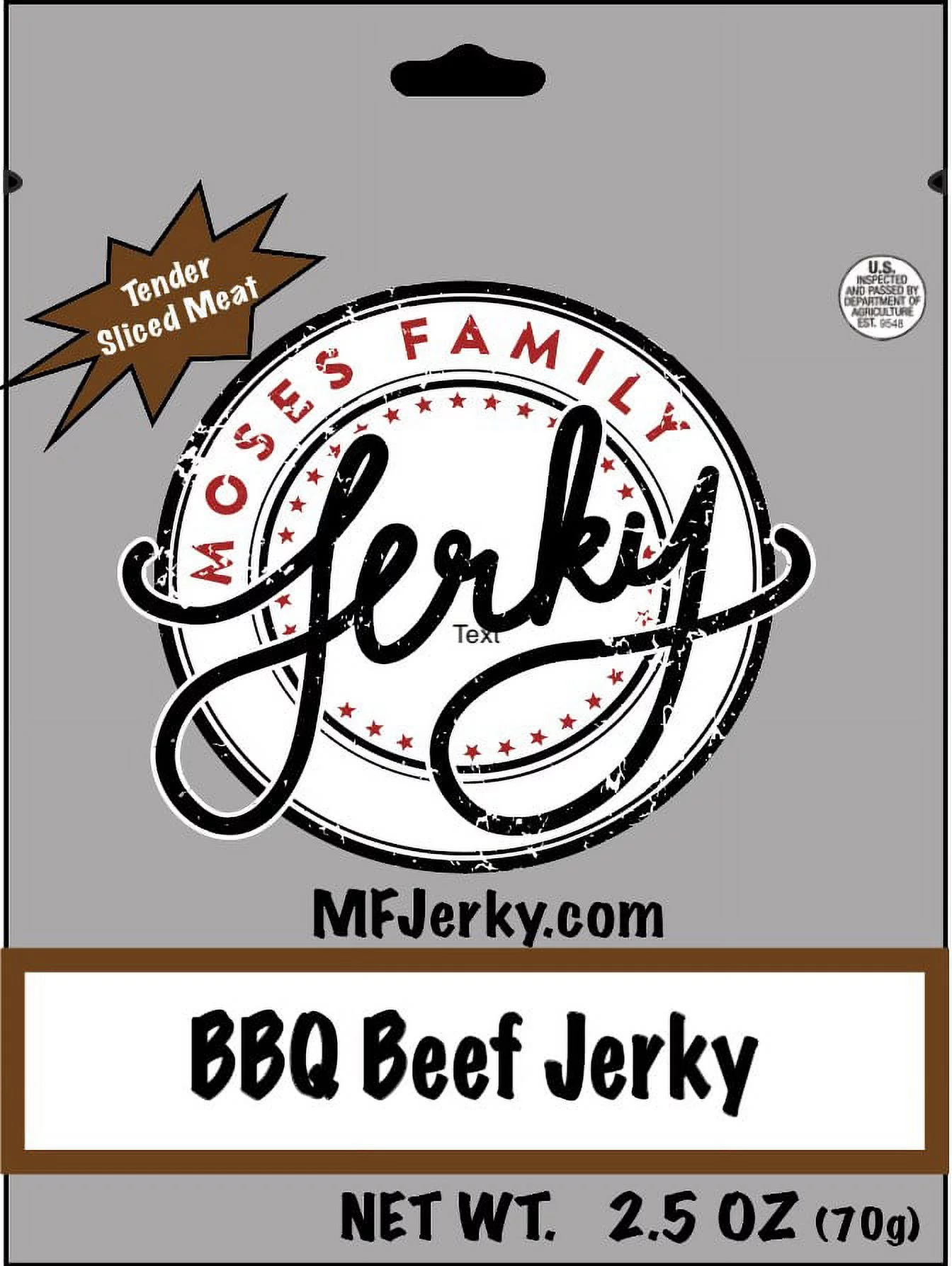 Moses Family Beef Jerky, Sample Pack, 2.5 Ounce (Pack of 7), Bulk Pack, Original, Teriyaki, Spicy, Sweet and Spicy, Old Bay, Steakhouse, BBQ