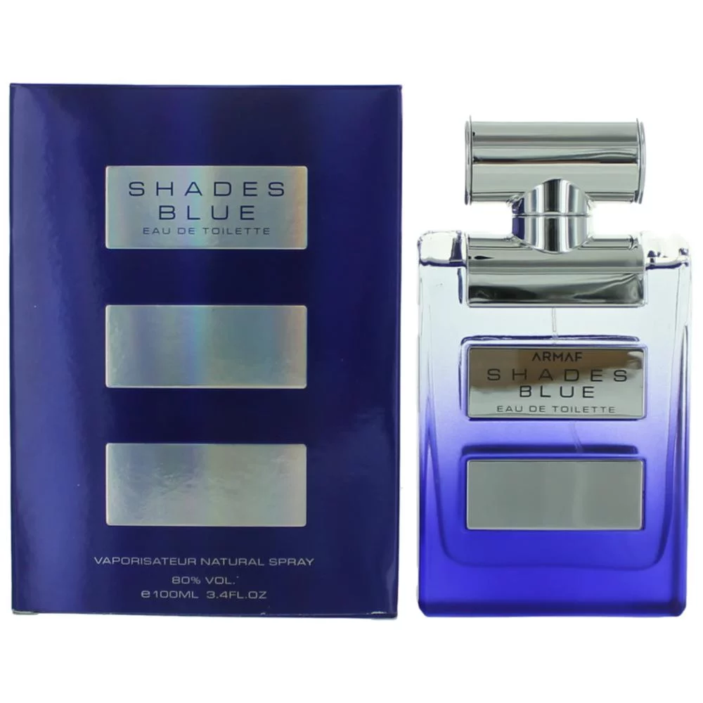 Shades Blue by Armaf, 3.4 oz Eau De Toilette Cologne Spray for Men