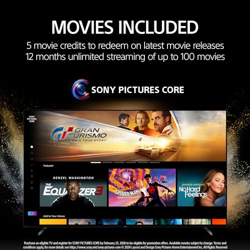 Sony 65-Inch Class 4K Ultra HD BRAVIA 3 LED Smart TV with Google TV Dolby Vision HDR, PS5 Exclusive Features, K-65S30