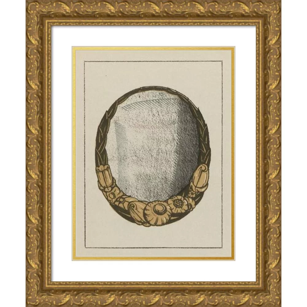 Süe et Mare 15x18 Gold Ornate Wood Frame and Double Matted Museum Art Print Titled - Furnishings and Interiors (1920)