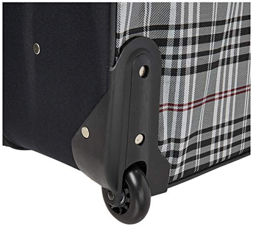 Rockland Fashion Expandable Softside Upright Luggage Set, Charcoal, 2-Piece (14/19)