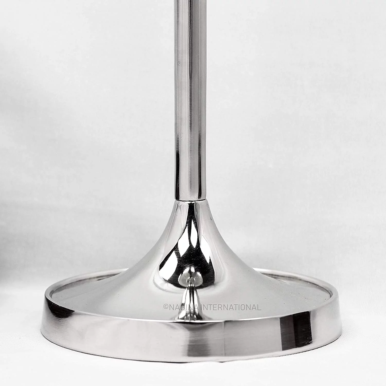 Nagina International Large Champagne Glass Premium Aluminum Free Standing Nickel Plated Wine Chiller | Wine Coolers & Cellar With Ice Bucket | Kitchen & Bar Wares