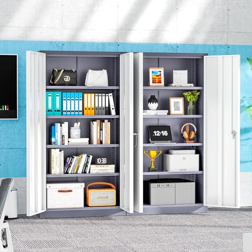 INTERGREAT Metal Storage Cabinet with Wheels, 73