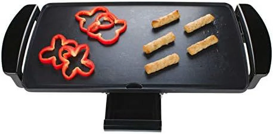 Nonstick Electric Griddle With Drip Pan, Black, One Size (TS819)