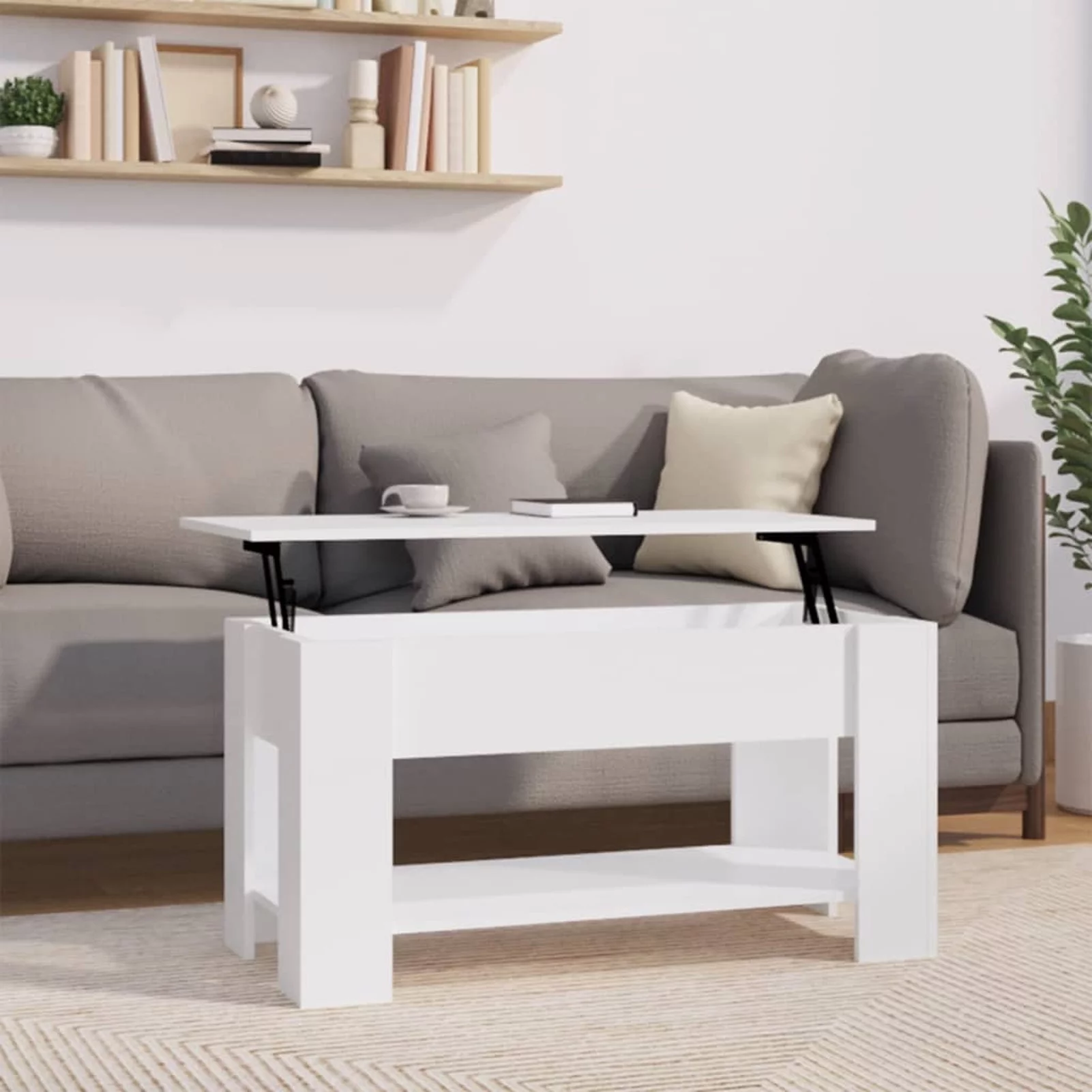 Htovila Coffee Table White 39.8