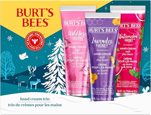 Burt's Bees Gifts Ideas - Classics Set, 6 Products in Giftable Tin – Cuticle Cream, Hand Salve, Lip Balm, Res-Q Ointment, Hand Repair and Foot Cream