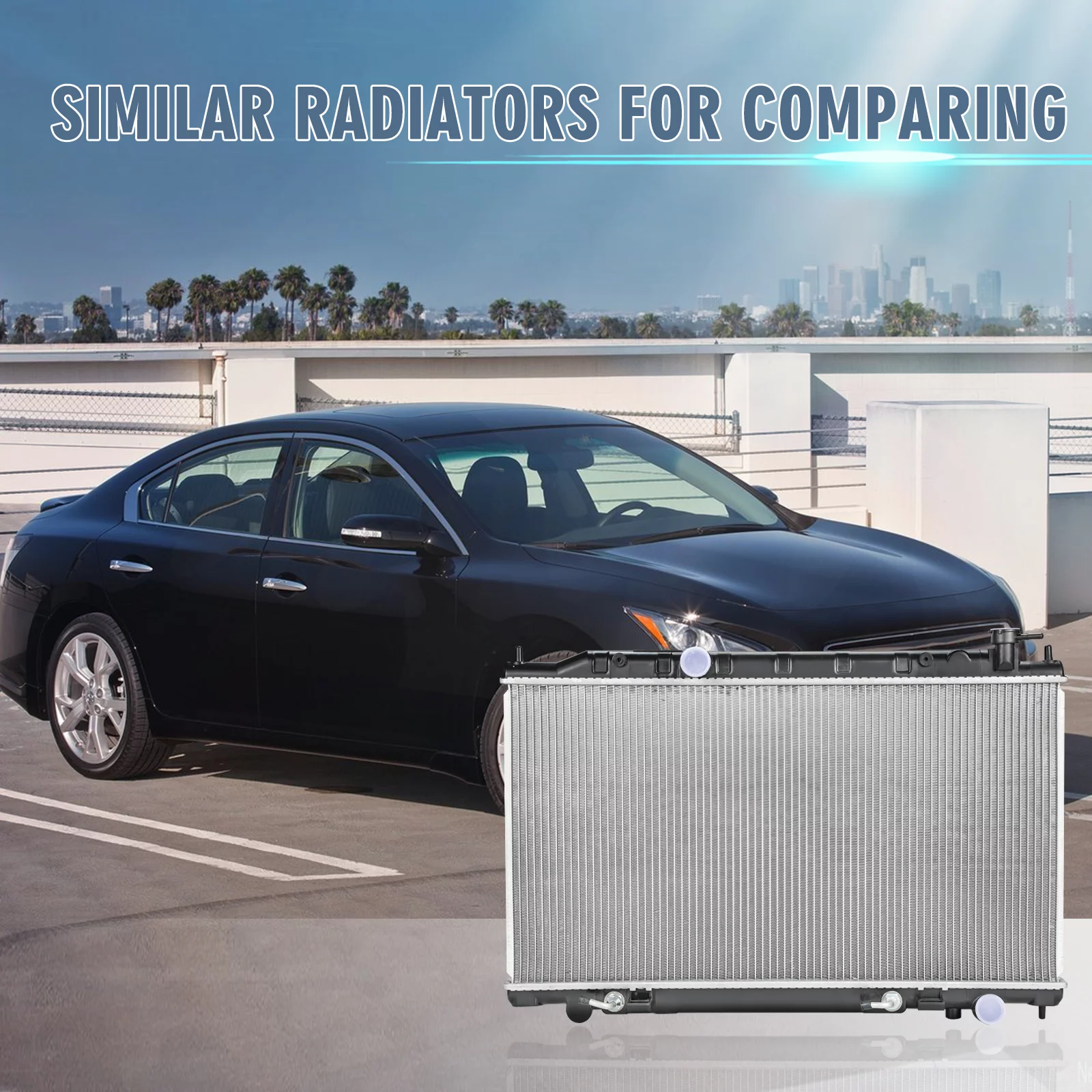 Aibecy Radiator,Se Sl Car 2007-2008 13005 Sl 3.5l Sl 6588 2007-2008maxima 2007-2008Maxima V6 2007-2008maxima 6588 Dazzduo