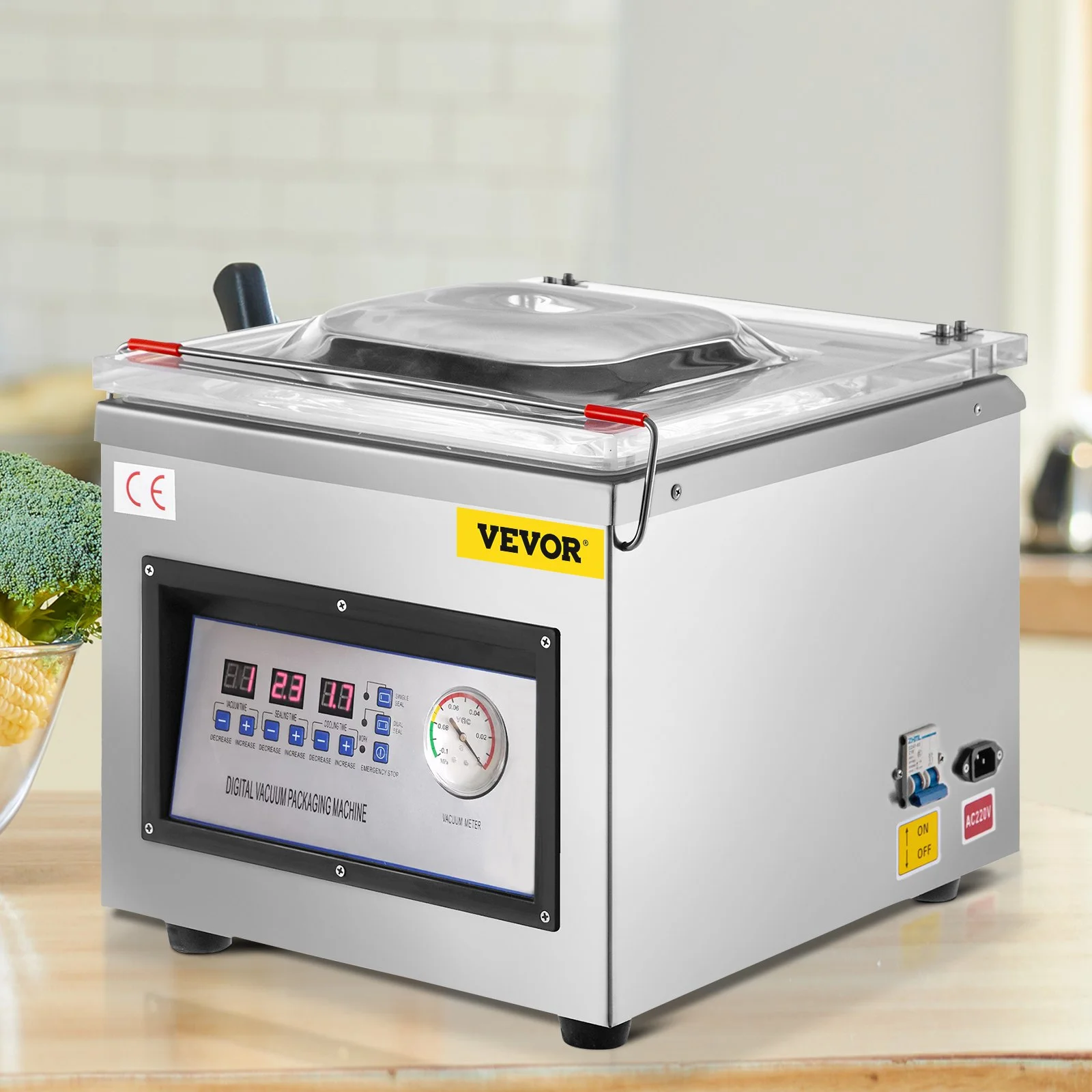 VEVOR DZ 260C Chamber Vacuum Sealer, 110V Kitchen Food Packaging Machine for Food