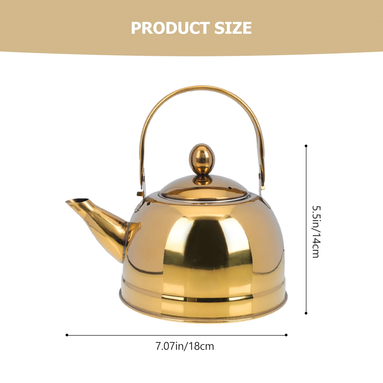 Stainless Steel Teakettle House Kettle Durable Kitchen Kettle with Strainer