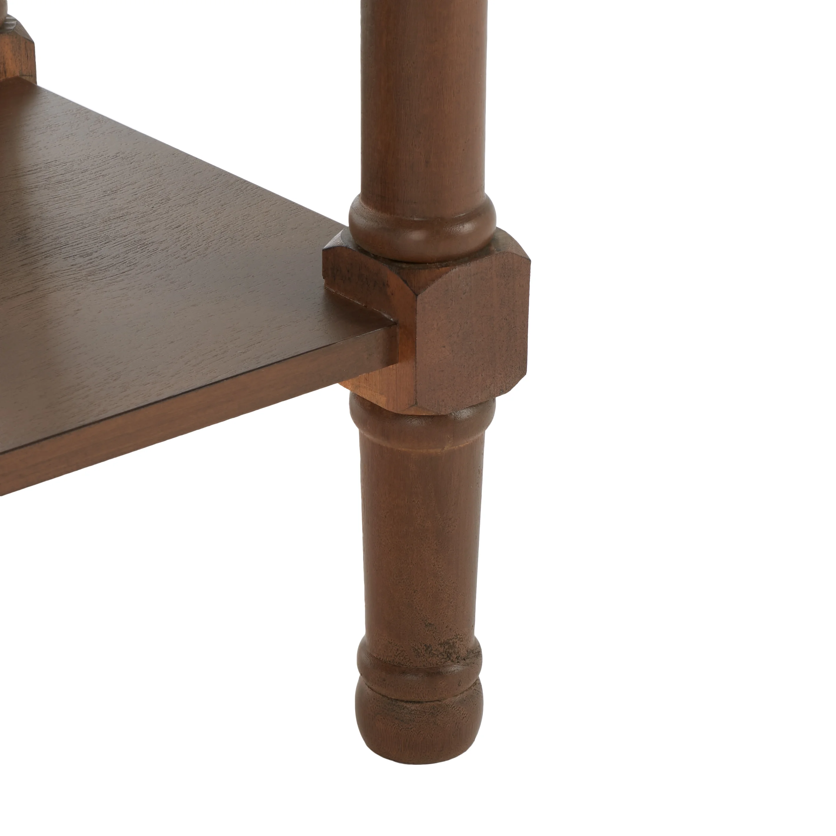 SAFAVIEH Landers 3-Drawer Rustic Brown Wood Rectangle Console Table (47.3 in. W x 13 in. D x 29.5 in. H)