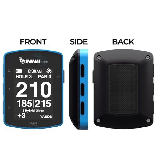 Swami KISS 2.0 Handheld Golf GPS Ragnefinder with Integrated Magnets - Blue