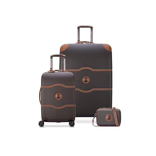 DELSEY PARIS Chatelet Air 2.0 Hardside Luggage with Spinner Wheels, Angora, Checked-Large 28 Inch