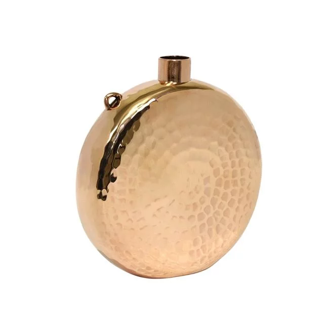 Copper Round Decanter - 5.5 x 1.25 x 3.5 in.
