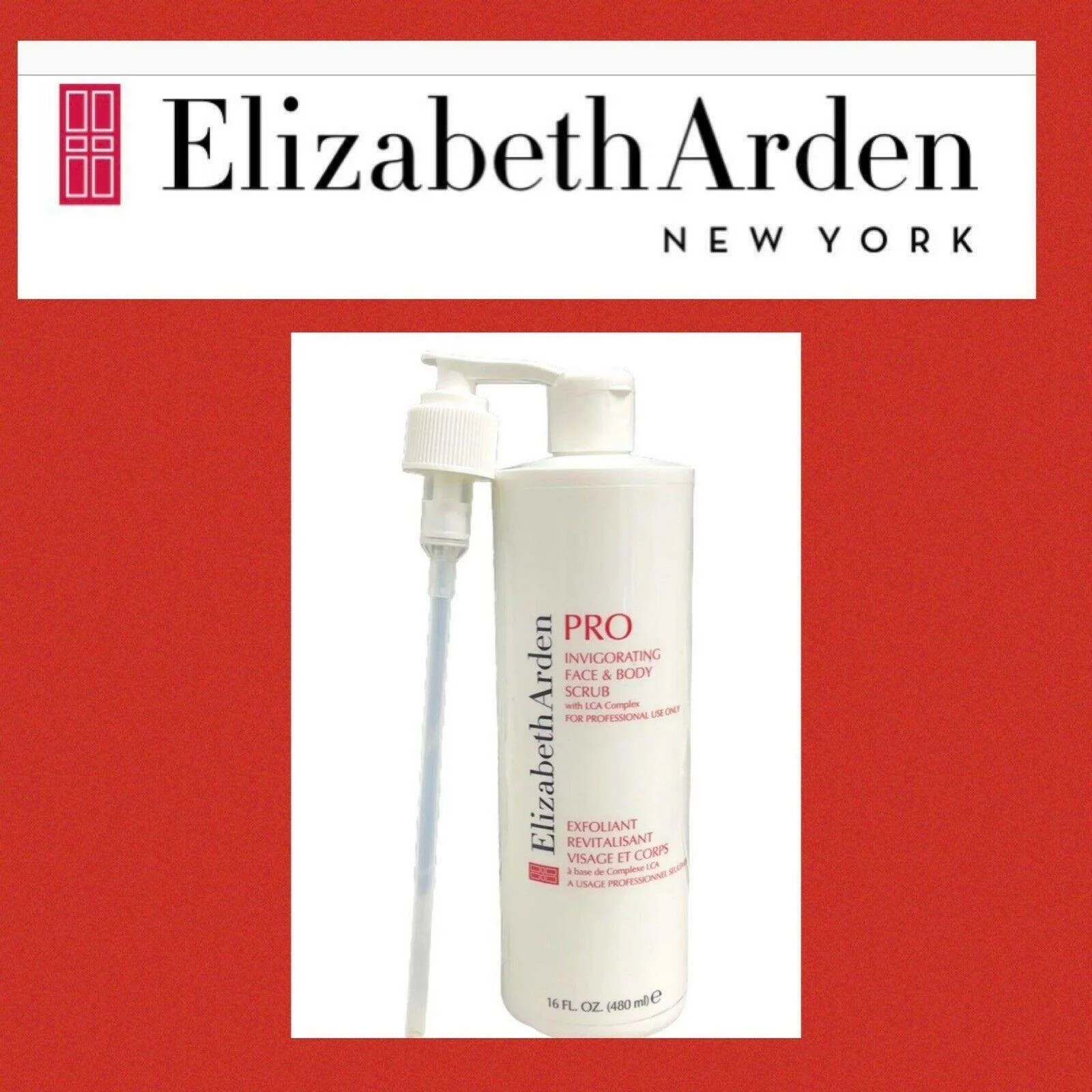 Elizabeth Arden Pro Invigorating Face & Body Scrub w/LCA Complex, 4 Oz