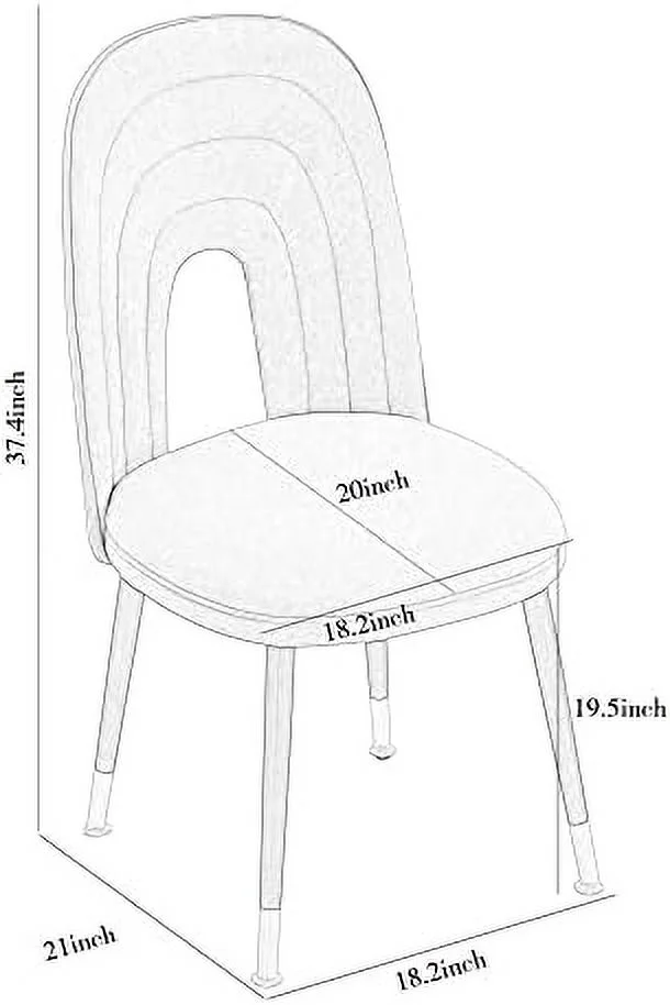 KHBIULIFE Leona Modern Velvet Beige Dining Chairs Upholstered Performance Velvet Dining Chair with Black Gold Legs