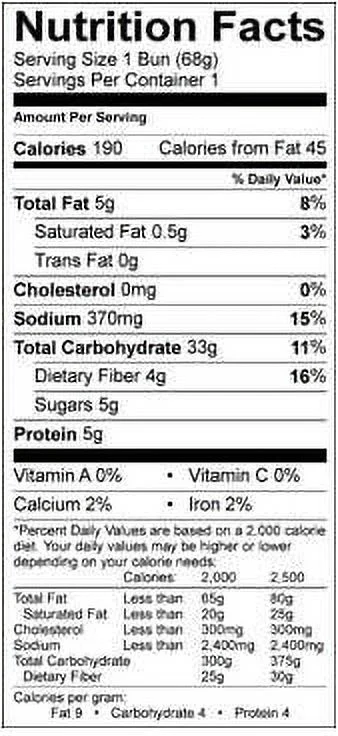 Udis Gluten Free Classic Individually Wrapped Hot Dog Bun, 2.4 Ounce -- 24 per case