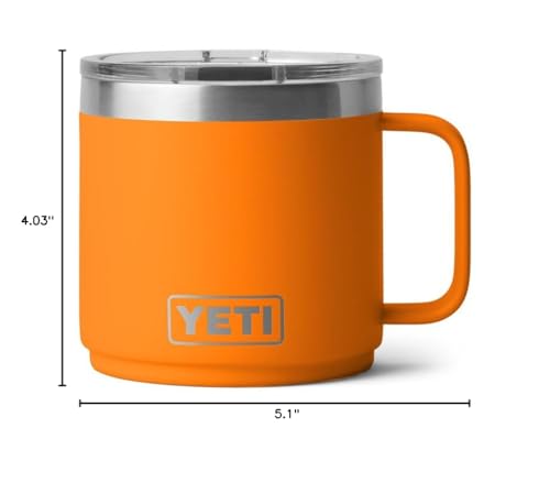YETI Rambler 14 oz Stackable Mug, Vacuum Insulated, Stainless Steel with MagSlider Lid