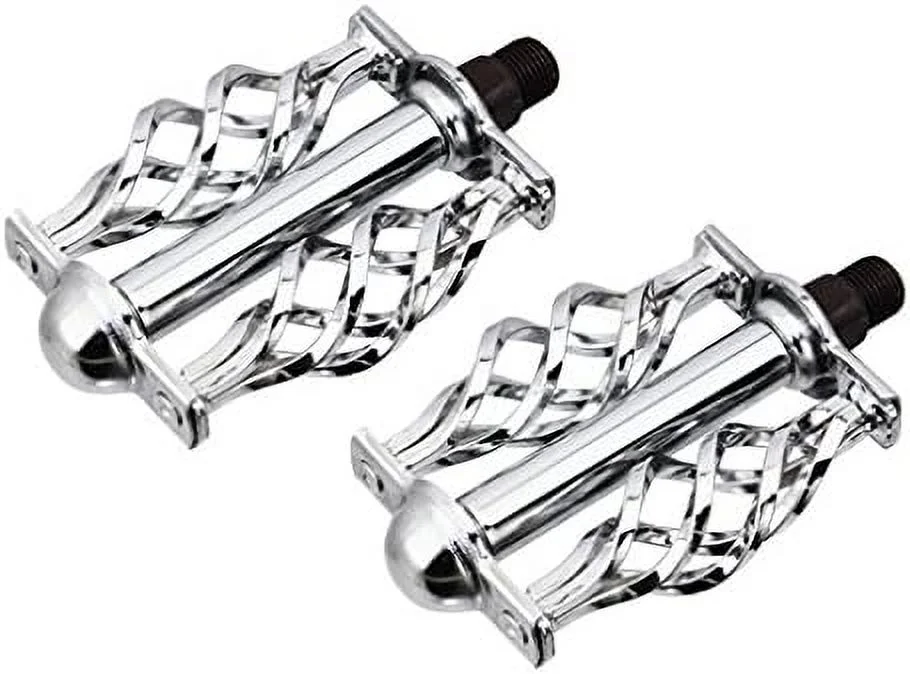 Twisted Pedals W/Cage 9/16" Chrome.