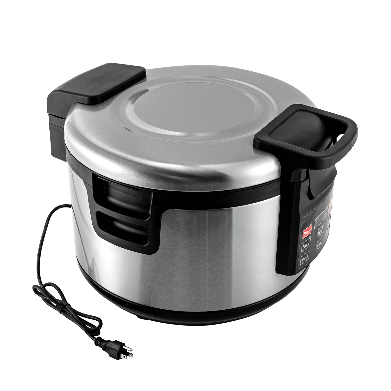 ZhdnBhnos 19L/20Qt Commercial Rice Cooker Stainless Steel Electric Rice Warmer with Non-Stick Inner Pot 360° Heating