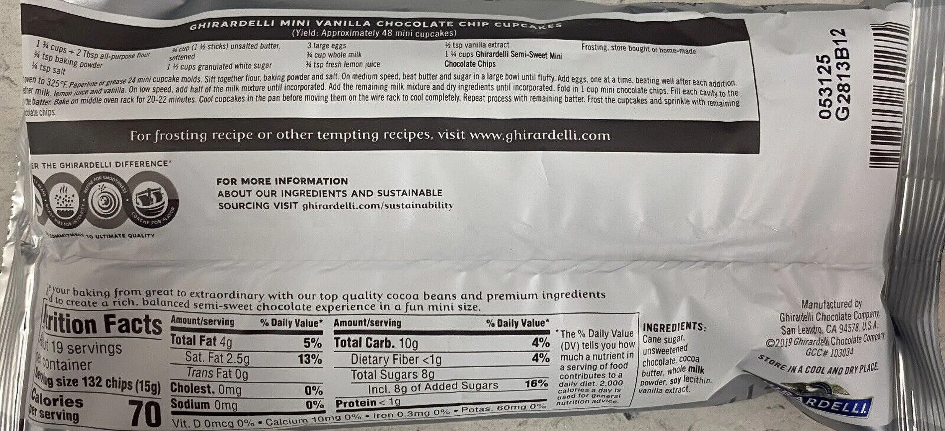 GHIRARDELLI MINI CHIPS Semi Sweet Chocolate Premium Baking Chips 10 oz Bag