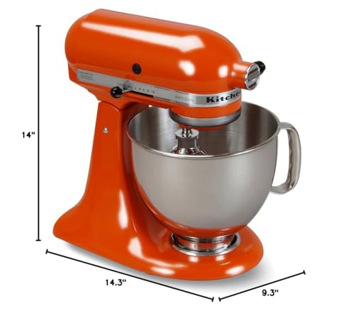 KitchenAid KSM150PSTG Artisan Series 5-Qt. Stand Mixer with Pouring Shield - Tangerine