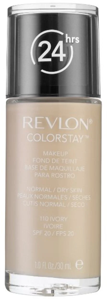 Revlon Colorstay Makeup with SoftFlex, Normal/Dry Skin SPF 15, Ivory [110] 1 oz (Pack of 3)