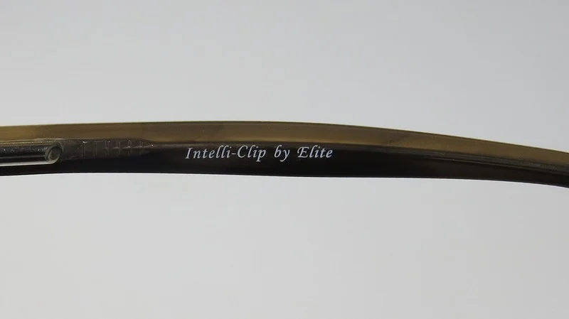 NEW ELITE CLASSY HIP CLIPON EYEWEAR 756 MENS/WOMENS DESIGNER FULL-RIM SILVER FRAME DEMO LENSES 50-17-135 SUNGLASS LENS CLIP-ONS SPRING HINGES EYEGLASSES/EYEWEAR