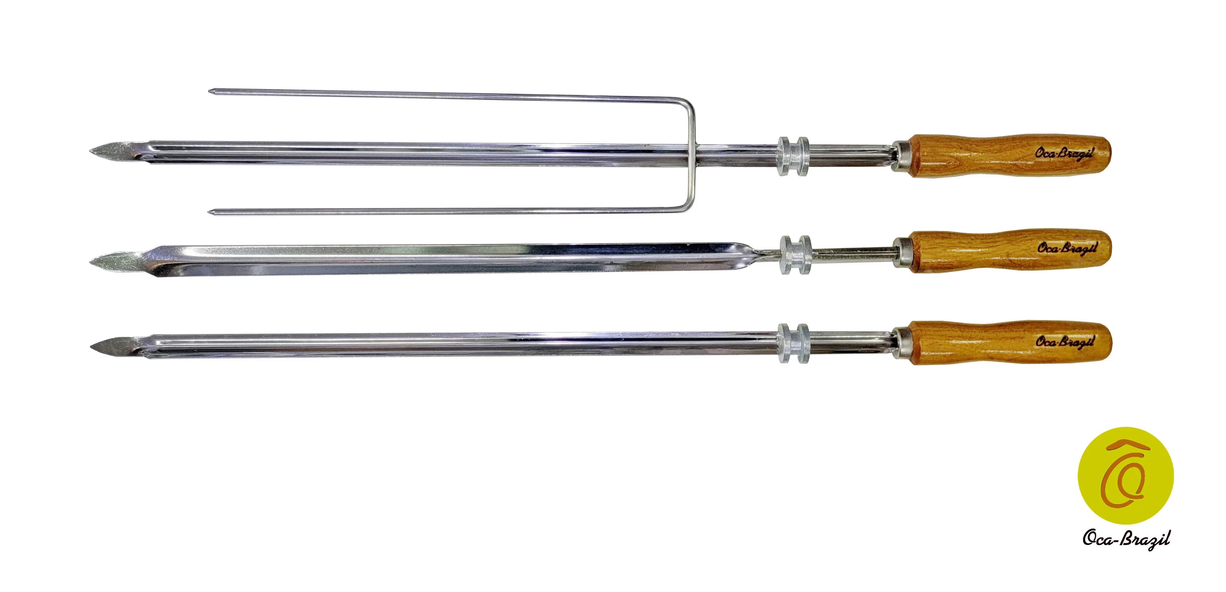 Goias Combo - Set of 3 Brazilian Skewers for BBQ 28