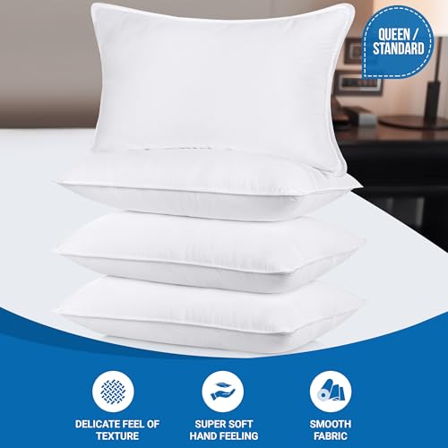 Utopia Bedding Bed Pillows for Sleeping (White), King Size, Set of 2, Hotel Pillow, Cooling Pillows for Side, Back or Stomach Sleepers