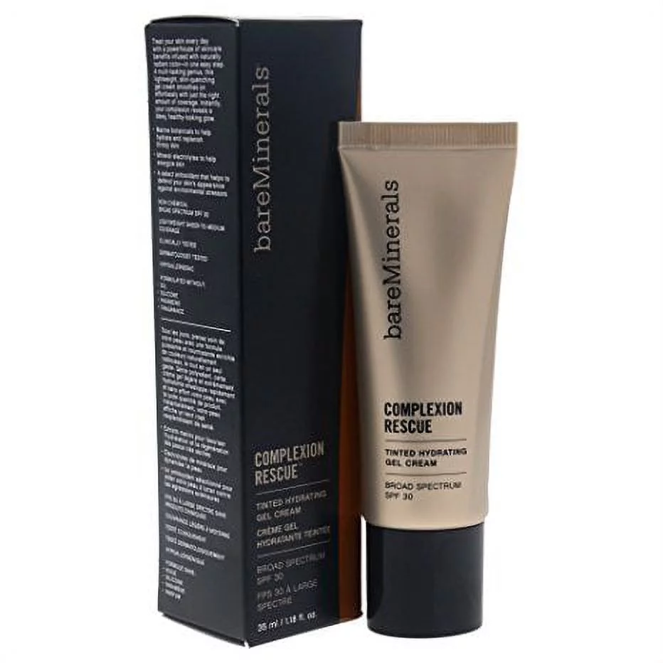 Bare Escentuals Complexion Rescue Tinted Hydrating Gel Face Cream Chestnut 09 1.18 oz