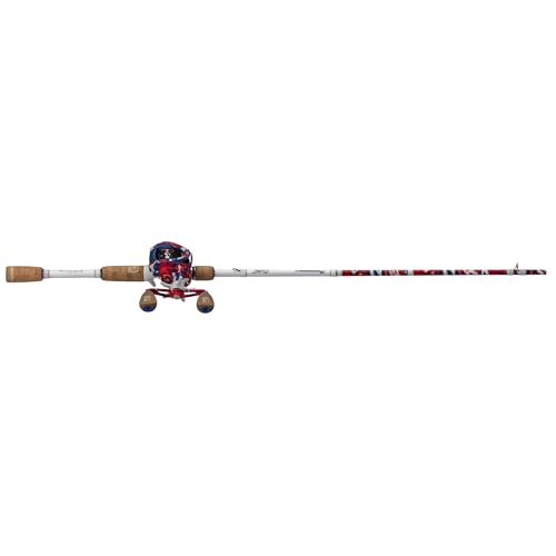 ProFISHiency Krazy Americana Baitcast Combo with 7' 1pc Medium Heavy IM7 Graphite Rod and Cork Grips