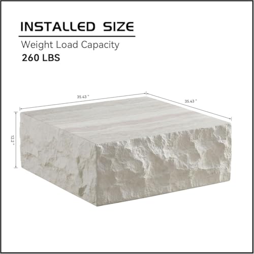 Lift Top Coffee Table with Storage for Living Room Mid Century Modern Coffee Table with Lifting Top Wood Fluted Coffee Tables with Lifts Up Tabletop for Home Apartment Office 38.6