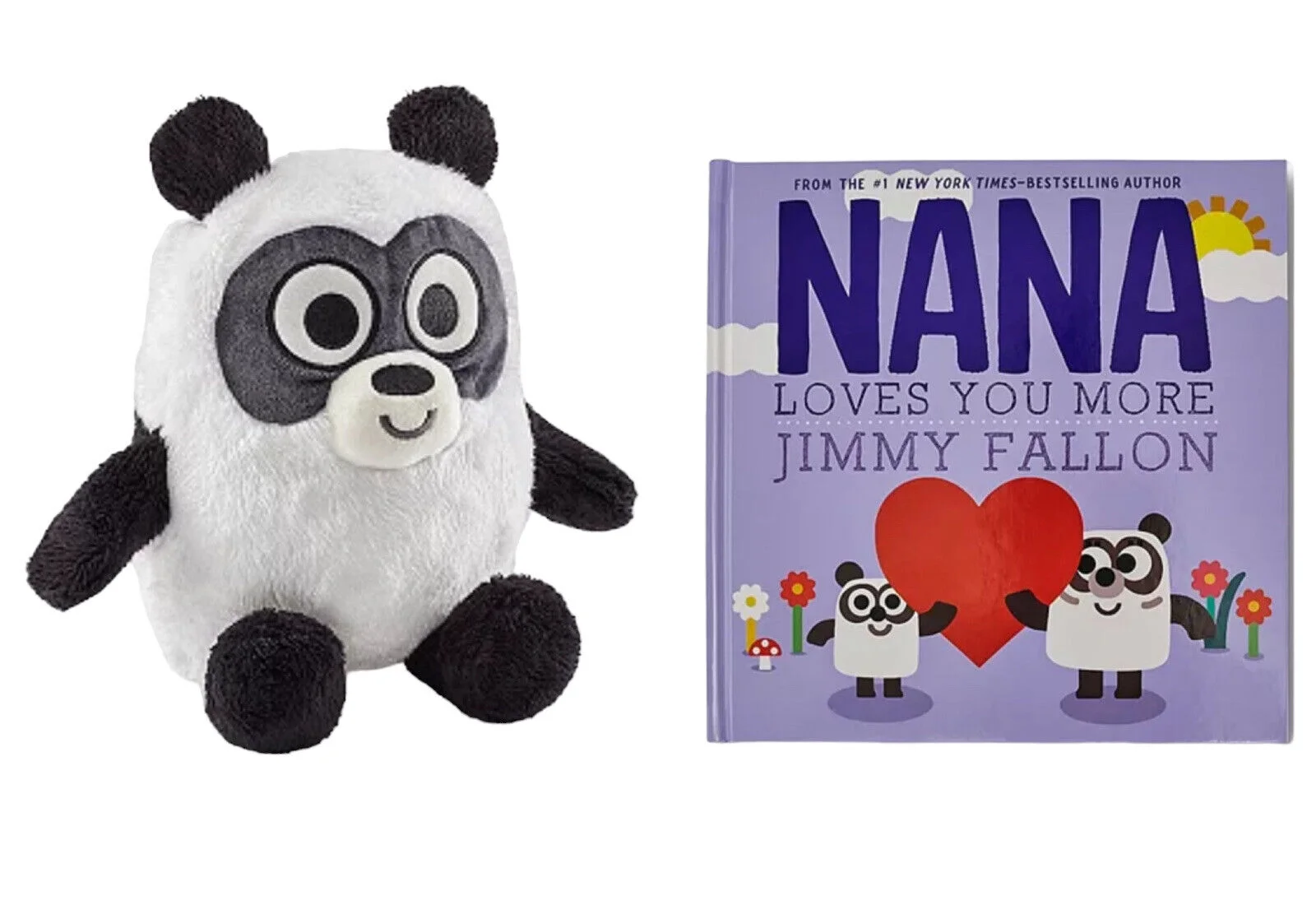 Nana Loves You More Panda & Jimmy Fallon Book Set Kohl's 10” Stuffed Soft Plush New