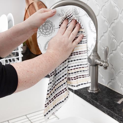 Ritz Pebble Bar Mop, Holiday Red-Green, 4 Towel Set