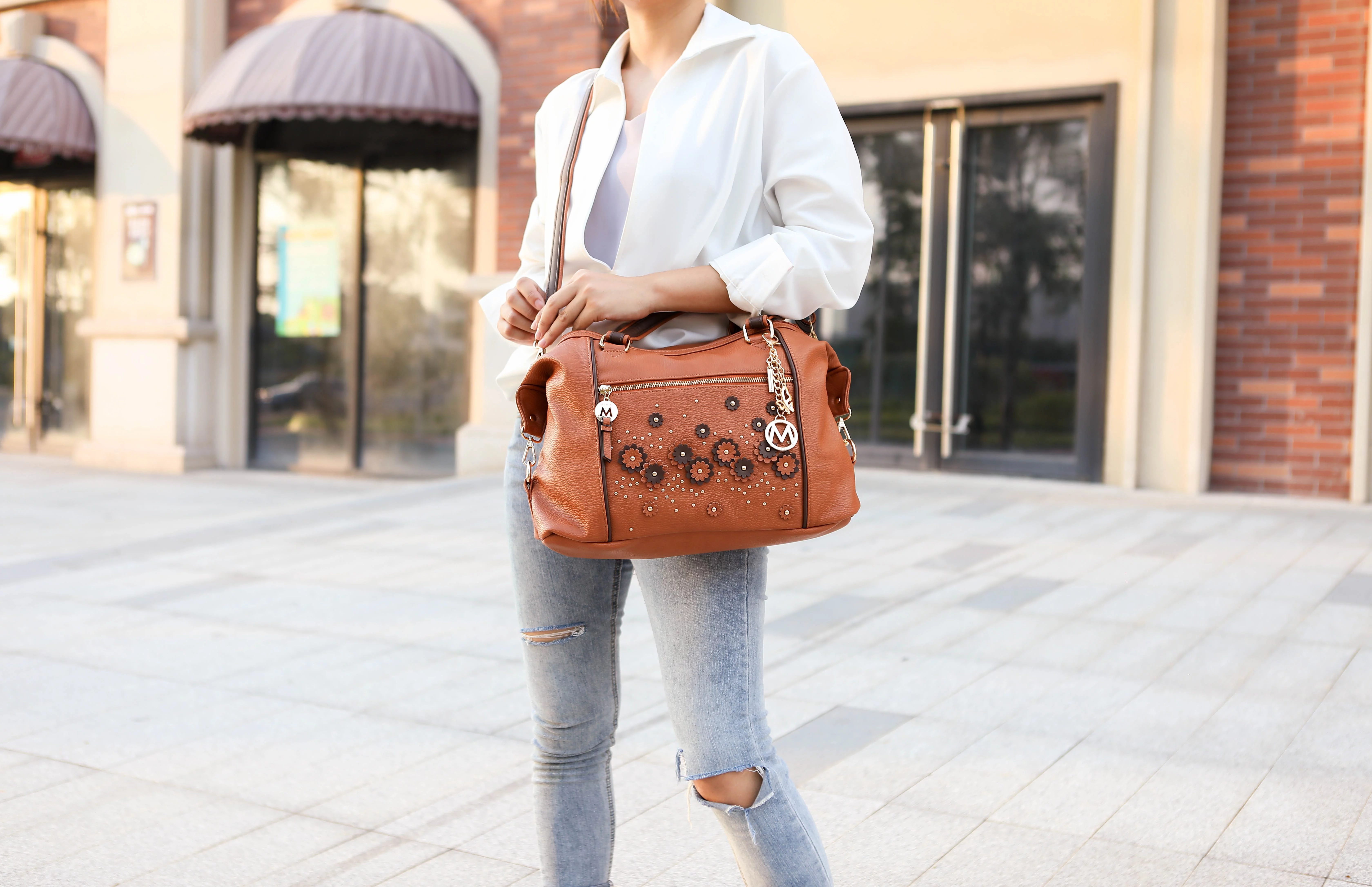 Francis Vegan Leather Tote Handbag by Mia K