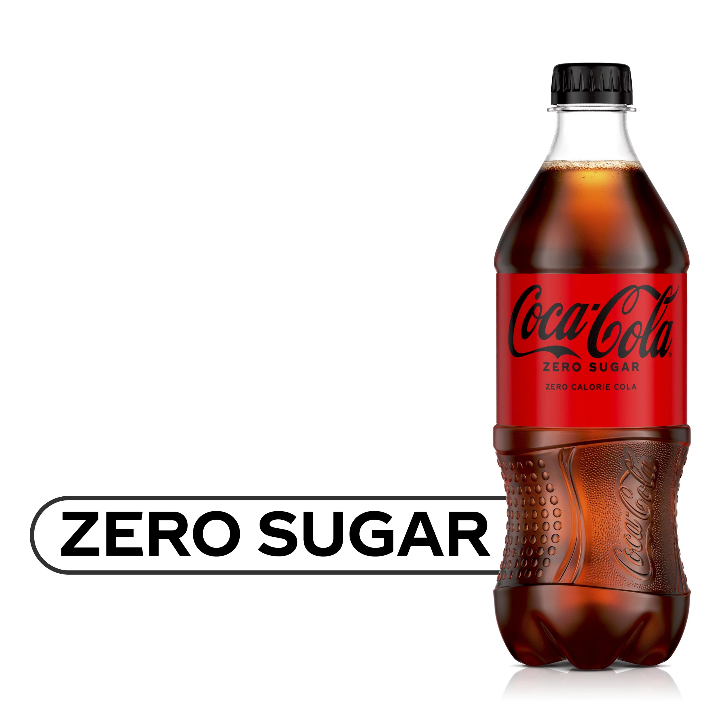 Coke Zero Sugar Soda 20oz Bottles, Quantity of 12