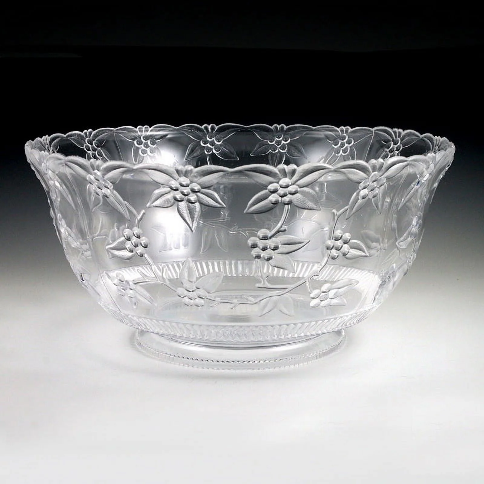 Crystalware 20061 12 Quart Large Punch Bowl